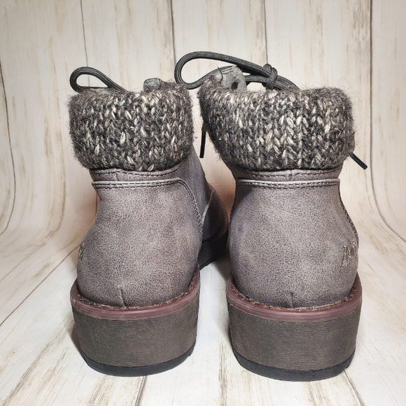 Gray Grey Blowfish Malibu comet ankle boots size 11 - Picture 6 of 9